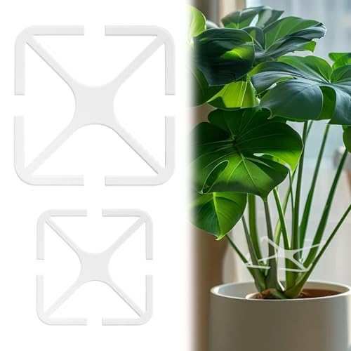 GUAHKUN Pflanzenstützen Set 2 Stück Rankhilfe Für Innen- und Außenbereich Mit 2 Größen 10x10cm & 15x15cm Ideal Für Gartenarbeit Zimmerpflanzen von GUAHKUN