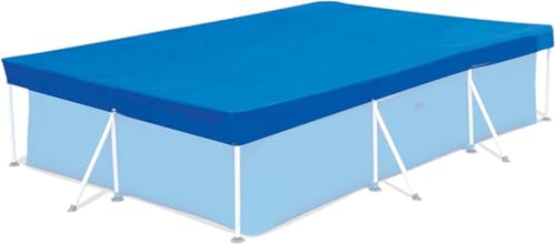 GUAHKUN Rechteckige Poolabdeckung 220x150 cm Wetterfeste wasserdichte Abdeckplane Mit Verstaerkten Raendern UV Schutz Staubschutz Fuer Aufblasbare Pools Inkl Befestigungsseil (300 * 200CM) von GUAHKUN
