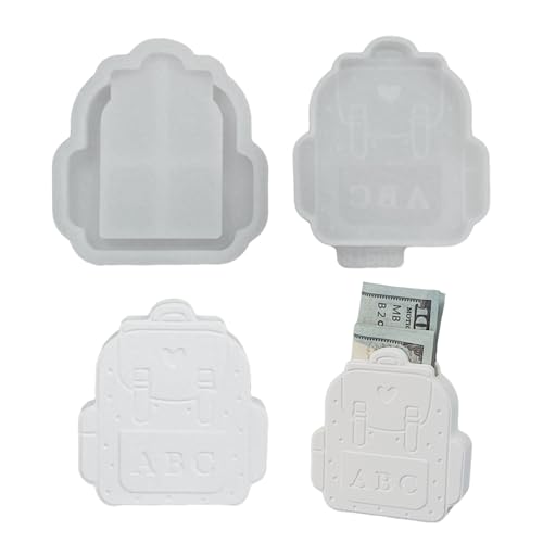 GUAHKUN Silikonform Gießformen Für Geldgeschenke Coin Clip Bastelprojekte Präzise Abdrücke Hitzebeständig 10.7x9.2cm 8x6.6cm (A) von GUAHKUN