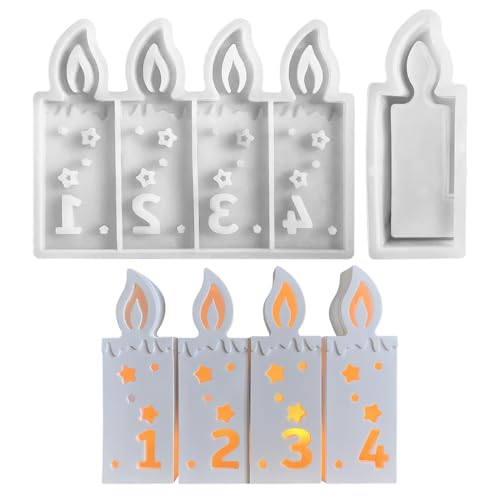 GUAHKUN Silikonformen Gießformen Kerzengießform Set Für Kerzenherstellung Seife Gips Professionelle Silikonformen 2 Größen Hitzebeständig Lebensmittelecht GUAHKUN Silikonformen Gießformen Kerzengießform Set Für Kerzenherstellung Seife Gips Professionelle Silikonformen 2 Größen Hitzebeständig Lebensmittelecht von GUAHKUN