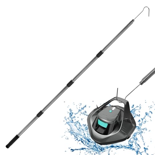 GUAHKUN Telescopic Pole with Hook Pool Cleaner Accessory 87-154CM Stainless Steel Adjustable Length Compatible with Robotic Pool Vacuums GUAHKUN Telescopic Pole with Hook Pool Cleaner Accessory 87-154CM Stainless Steel Adjustable Length Compatible with Robotic Pool Vacuums von GUAHKUN