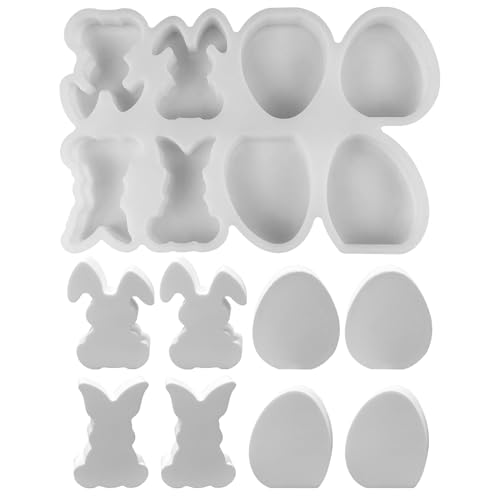 Silikonformen Gießformen Ostern, 8Stück Silikonform Ostern Hase Silikonform Ostereier Gießformen Silikon Giessformen Silikon Gießform Silikon Ostern Silikonform Frühling Gipsformen Zum Gießen (A) Silikonformen Gießformen Ostern, 8Stück Silikonform Ostern Hase Silikonform Ostereier Gießformen Silikon Giessformen Silikon Gießform Silikon Ostern Silikonform Frühling Gipsformen Zum Gießen (A) von GUAHKUN