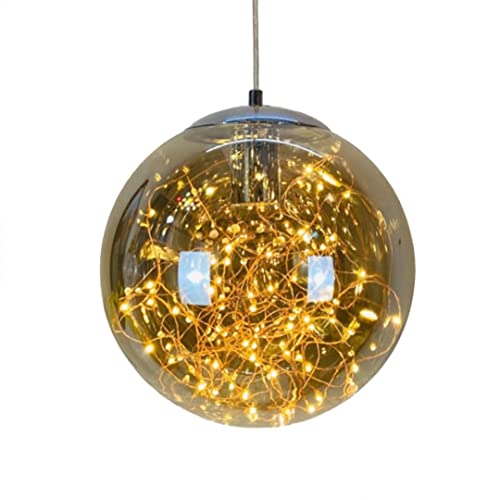 GUANSHEN Glas-Lichterketten Pendelleuchte Gypsophila Nacht Kronleuchter Eingang Deckenleuchte Deckenleuchte, Für Esszimmer, Wohnzimmer, Eingang, Balkon, Korridor, 15CM/7.9'' von GUANSHAN