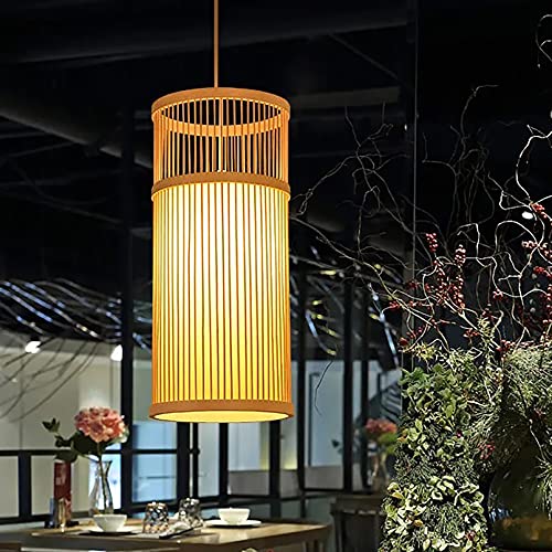 Kreative Bambusweberei Pendelleuchte Zen Bambus Lampenschirm Deckenleuchte Kronleuchter Deckenlampe Nachtdekoration Lampe Für Restaurant, B & B, Teestube, Tatami, etc. von GUANSHAN