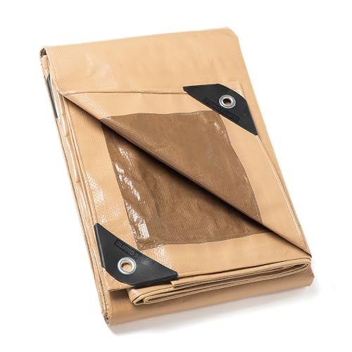 GUARD SHIELD Abdeckplane mit Ösen Wasserdicht 2m x 3m Beige/Khaki Multifunktionale Polyester-Plane 120g/㎡ Gewebeplane Schutzplane Allzweckplane, Reißfest, UV-stabilisiert GUARD SHIELD Abdeckplane mit Ösen Wasserdicht 2m x 3m Beige/Khaki Multifunktionale Polyester-Plane 120g/㎡ Gewebeplane Schutzplane Allzweckplane, Reißfest, UV-stabilisiert von GUARD SHIELD