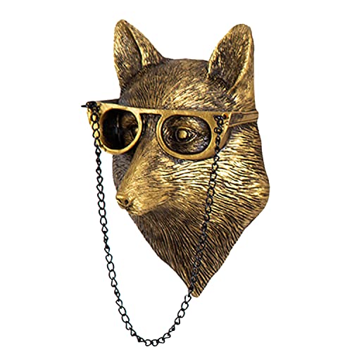 GUASDIE Animal Head Wall Decor Tier In Harz füR Wohnzimmer Schlafzimmer KüChe Geschenk, Fuchs von GUASDIE