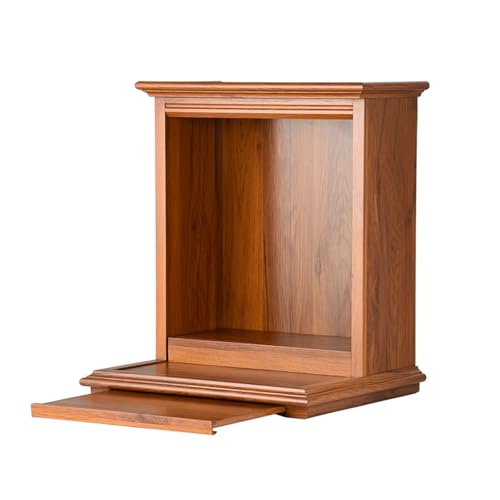 GUAWJRZDP An Der Wand Montierter Altartisch, Buddha Altar, Chinesischer Persönlicher Meditationstisch, Bambus-Buddhistische Nische mit Teleskopschublade(Brown,14.1x10.8x15.3'') von GUAWJRZDP