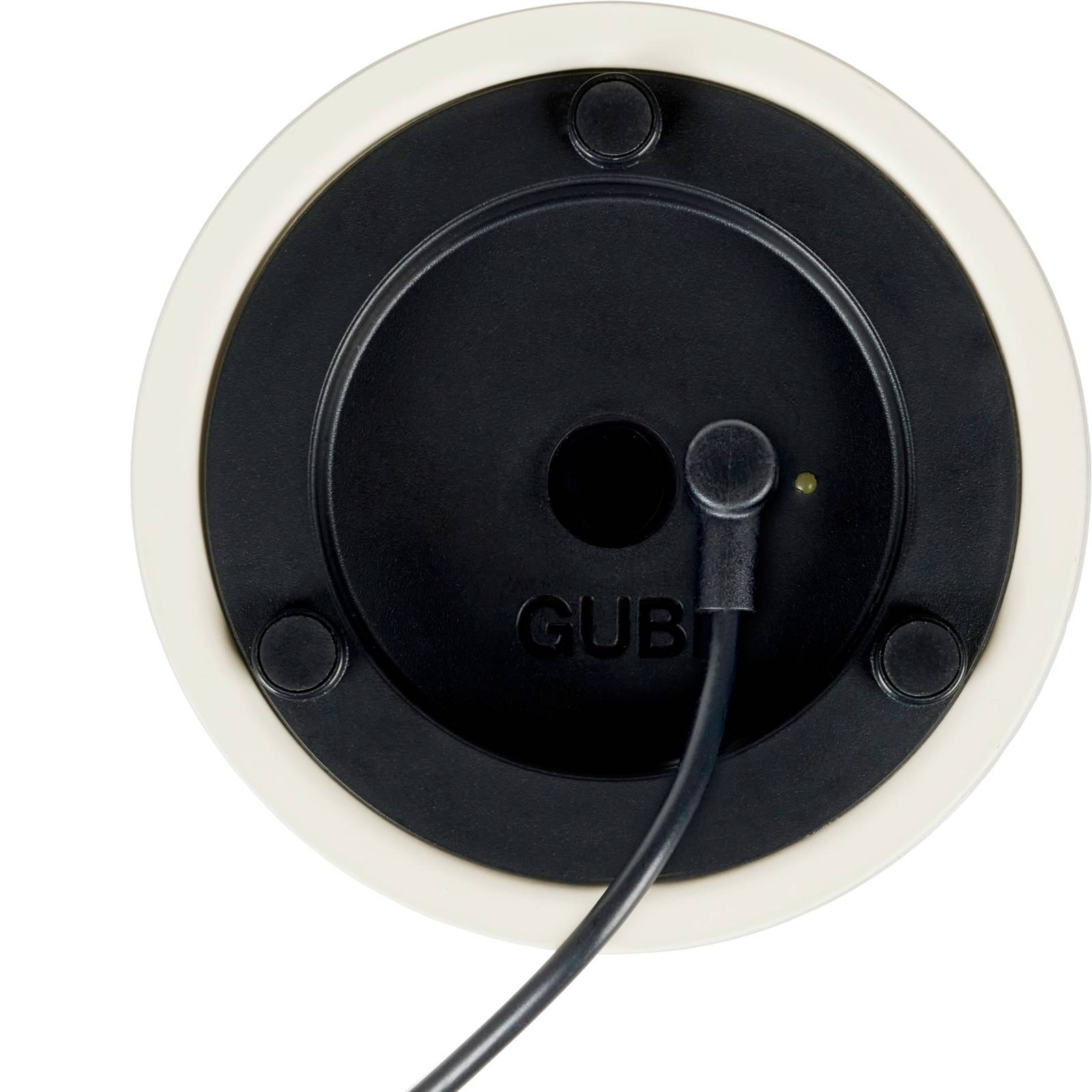 GUBI LED-Akku-Tischleuchte Obello, IP44, Glas gefrostet von GUBI