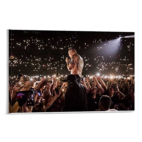 GUCII Chester Bennington One More Light Poster dekorative Malerei Leinwand Wandkunst Wohnzimmer Poster Schlafzimmer Malerei 08x12inch(20x30cm) von GUCII