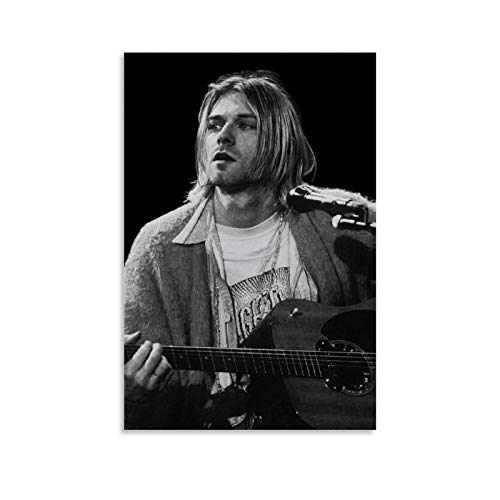 GUCII Kurt Cobain.webp Leinwand Kunst Poster und Wandkunst Bilddruck Moderne Familienzimmer Dekor Poster 12x18inch(30x45cm) von GUCII