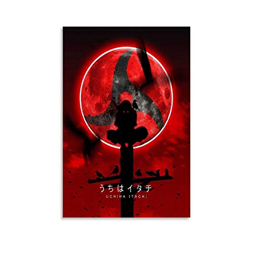 GUCII Uchiha Itachi Displate Leinwand Kunst Poster und Wandkunst Bilddruck Moderne Familienzimmer Dekor Poster 16x24inch(40x60cm) von GUCII