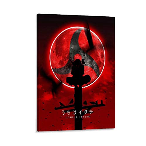 GUCII Uchiha Itachi Displate Poster dekorative Malerei Leinwand Wandkunst Wohnzimmer Poster Schlafzimmer Malerei 16x24inch(40x60cm) von GUCII