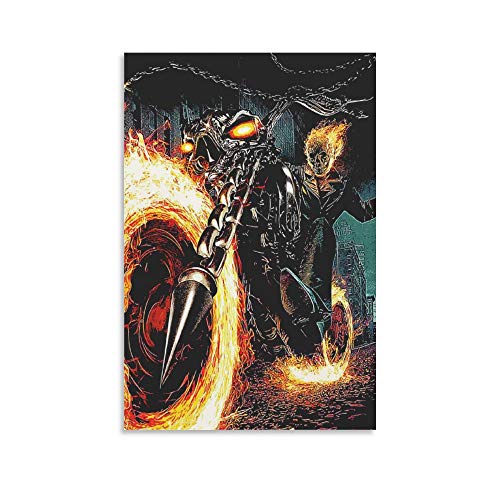 Ghost Rider Poster dekorative Malerei Leinwand Wandkunst Wohnzimmer Poster Schlafzimmer Malerei 08x12inch(20x30cm) von GUCII