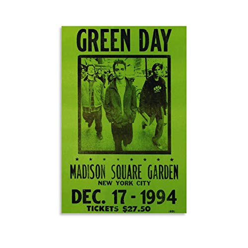 Green Day Concert Poster Leinwand Kunst Poster und Wandkunst Bilddruck Moderne Familienzimmer Dekor Poster 12x18inch(30x45cm) von GUCII