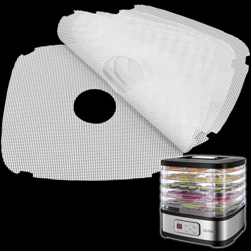 GUCUJI Silikon Dehydrator Blätter für OSTBA Lebensmittel Dörrator Antihaft BPA Frei 5 Stück (Premium Wiederverwendbare Lebensmittel Dehydrator Mesh Mats) von GUCUJI