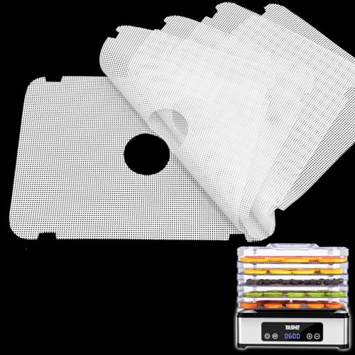 GUCUJI Silikon-Dörrblätter für YASHE Lebensmittel-Dörrator, antihaftbeschichtet, BPA-frei, 5 Stück (Premium wiederverwendbare Lebensmittel-Dehydrator-Matten) von GUCUJI