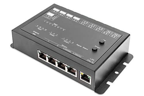 GUDE 2111-1 Expert Netcontrol 4 Relaisausgänge, 12 Passive Signaleingänge TCP/IP, Schwarz von GUDE