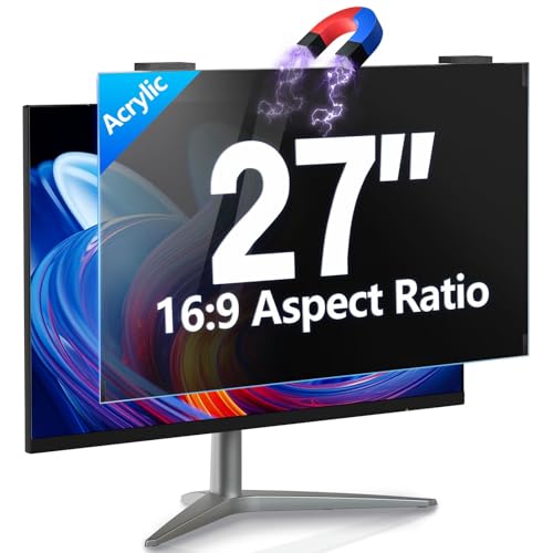 GUDTEKE Magnetischer Computer-Sichtschutz 27 Zoll, 9H Hängender Sichtschutz für Computermonitore für rahmenlose 16:9-Monitore Acryl-Augenschutz Blaulicht-Sichtschutzfilter für Computerbildschirme GUDTEKE Magnetischer Computer-Sichtschutz 27 Zoll, 9H Hängender Sichtschutz für Computermonitore für rahmenlose 16:9-Monitore Acryl-Augenschutz Blaulicht-Sichtschutzfilter für Computerbildschirme von GUDTEKE