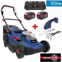 GÜDE Akku Rasenmäher RM 36/43 mit 2 x Akku 4.0 Ah, Gras + Strauchschere Ladegerät GÜDE Akku Rasenmäher RM 36/43 mit 2 x Akku 4.0 Ah, Gras + Strauchschere Ladegerät von GÜDE
