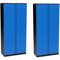 Güde - Werkzeugschrank 85x40x185cm 2x Werkstattschrank Metallschrank Aktenschrank von GÜDE