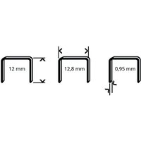 Güde - Nagler-Klammern 5000 Stück mit 12mm Schenkellänge Druckluft Tacker Klammer für Druckluftnagler, Klammergerät Güde - Nagler-Klammern 5000 Stück mit 12mm Schenkellänge Druckluft Tacker Klammer für Druckluftnagler, Klammergerät von GÜDE