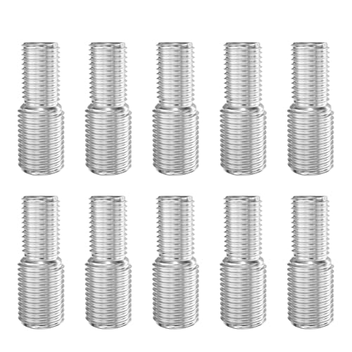 GUEEYUAW 10 Stück M6×10mm zu M8×10mm Doppel Ende Gewindebolzen, 304 Edelstahl V2A Gewinde Reduzier Adapter （Gesamtlänge 20 mm） von GUEEYUAW