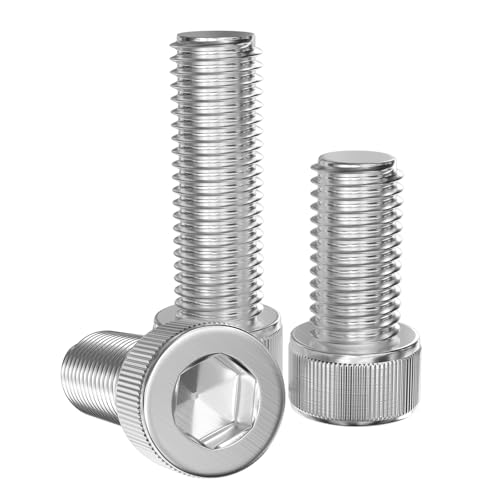 GUEEYUAW 10 Stück Zylinderschrauben M8 x 50 mm, 304 Edelstahl A2 V2A DIN 912 Innensechskant Schrauben Kann im Freien benutzt werden GUEEYUAW 10 Stück Zylinderschrauben M8 x 50 mm, 304 Edelstahl A2 V2A DIN 912 Innensechskant Schrauben Kann im Freien benutzt werden von GUEEYUAW