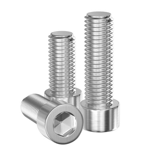 GUEEYUAW 30 Stück M5 x 25 mm Zylinderschrauben, 304 Edelstahl DIN 912 A2 V2A Innensechskant Schrauben Kann im Freien benutzt werden GUEEYUAW 30 Stück M5 x 25 mm Zylinderschrauben, 304 Edelstahl DIN 912 A2 V2A Innensechskant Schrauben Kann im Freien benutzt werden von GUEEYUAW