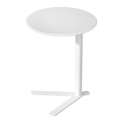 C-förmiger Sofa-beistelltisch, Metall-beistelltisch für Kleine Räume, Tv-tablett Gleitet Unter Die Couch, Kleiner Couchtisch, Snacktisch für Wohnzimmer, Schlafzimmer(48x48x56cm(19x19x22), Highlight) von GUEIFD