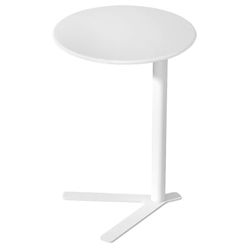 C-förmiger Sofa-beistelltisch, Metall-beistelltisch für Kleine Räume, Tv-tablett Gleitet Unter Die Couch, Kleiner Couchtisch, Snacktisch für Wohnzimmer, Schlafzimmer(48x48x69cm(19x19x27), Highlight) von GUEIFD