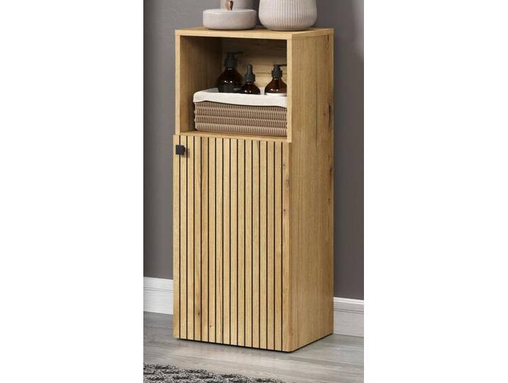 Badezimmer Kommode Bliss in Evoke Eiche 40 x 95 cm von GÜNSTIG EINRICHTEN