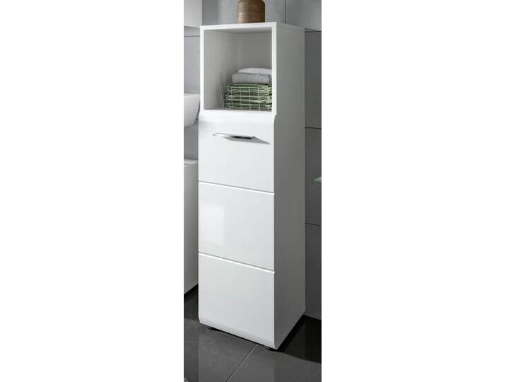 Badezimmer Kommode Cover in weiß Hochglanz 30 x 110 cm von GÜNSTIG EINRICHTEN