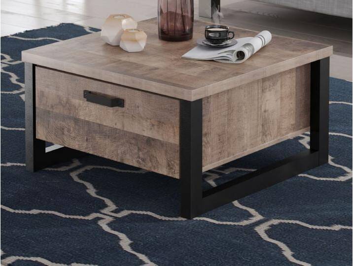 Couchtisch Emile in Eiche Tabak 80 x 80 cm Couchtisch Emile in Eiche Tabak 80 x 80 cm von GÜNSTIG EINRICHTEN