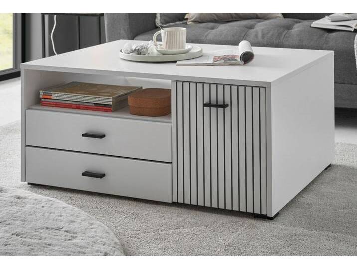 Couchtisch Merced in weiß matt 90 cm von GÜNSTIG EINRICHTEN