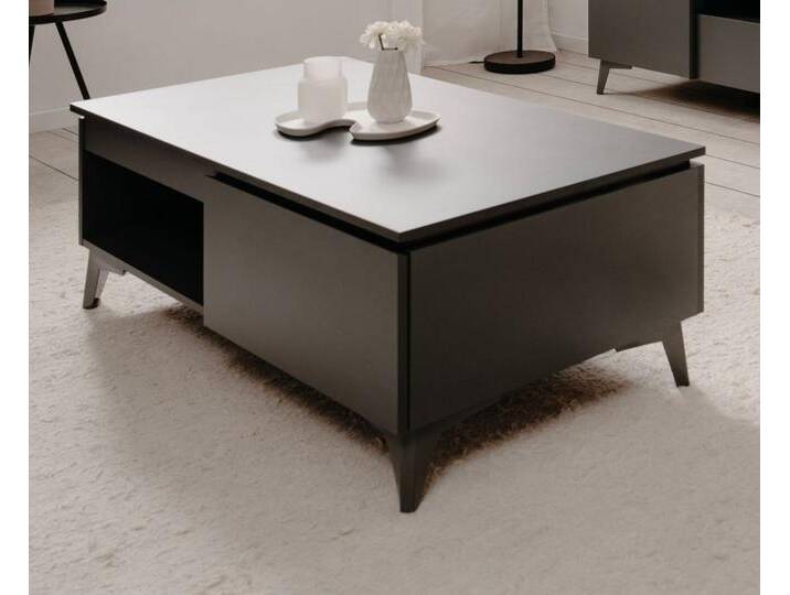 Couchtisch Visby in grau und Schiefer 100 x 55 cm von GÜNSTIG EINRICHTEN