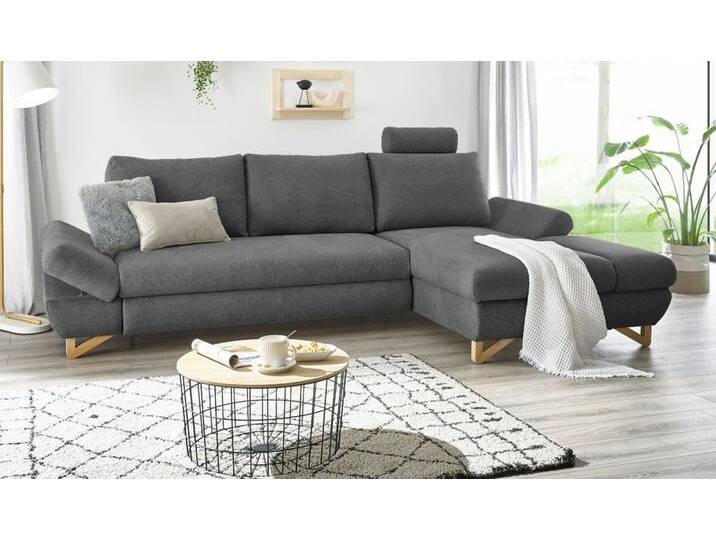 Ecksofa Skalm in grau 284 cm von GÜNSTIG EINRICHTEN