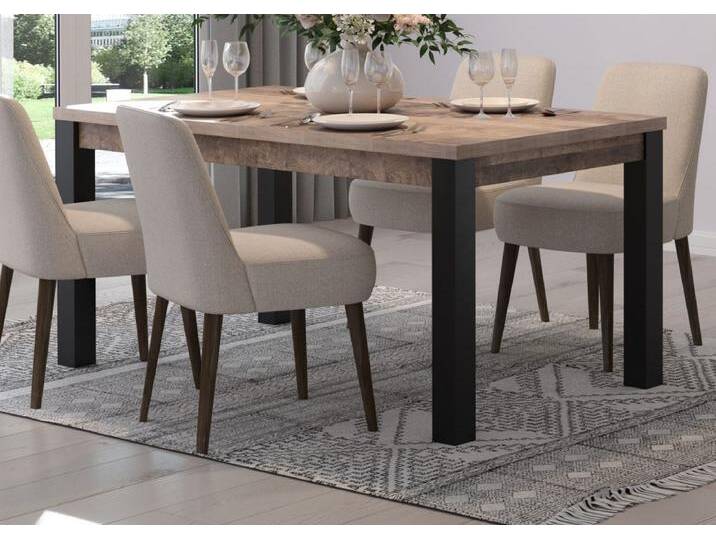 Esstisch Emile in Eiche Tabak 160 x 90 cm Esstisch Emile in Eiche Tabak 160 x 90 cm von GÜNSTIG EINRICHTEN