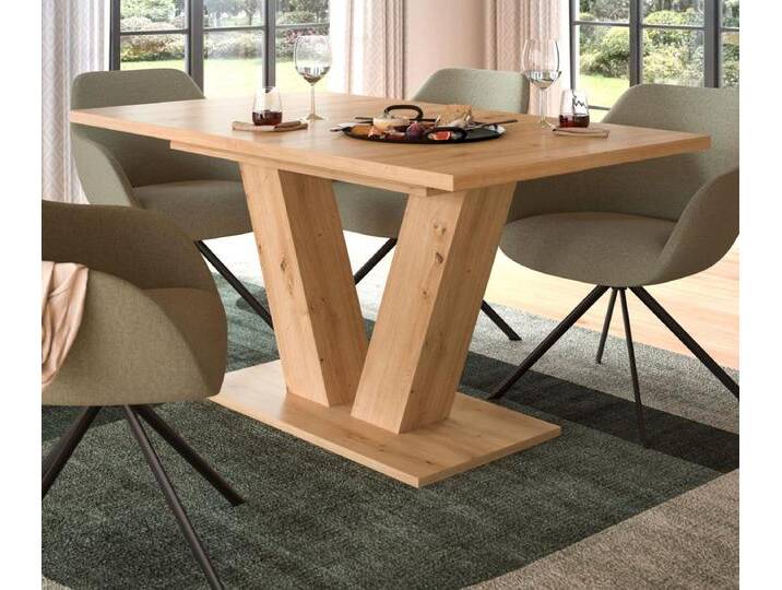 Esstisch Home-X in Eiche ausziehbar 150 - 190 cm von GÜNSTIG EINRICHTEN