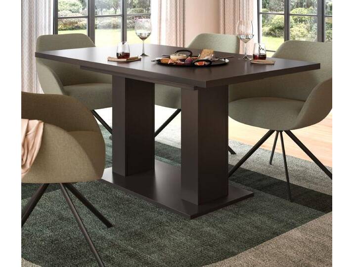 Esstisch Home-X in grau ausziehbar 150 - 190 cm von GÜNSTIG EINRICHTEN