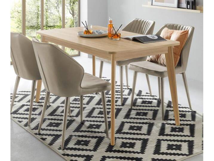 Esstisch Isgard in Eiche ausziehbar 140 - 180 x 75 cm von GÜNSTIG EINRICHTEN