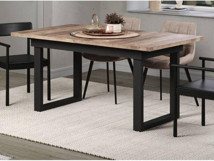 Esstisch Syncro in Tabak Eiche ausziehbar 160 - 200 cm von GÜNSTIG EINRICHTEN