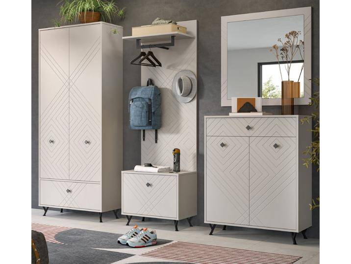 Garderobe Set 5-tlg. Apunti in sand 250 cm Garderobe Set 5-tlg. Apunti in sand 250 cm von GÜNSTIG EINRICHTEN