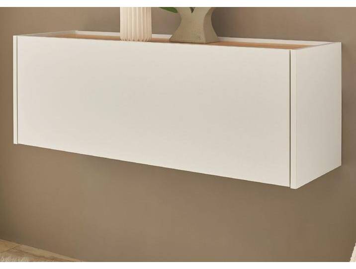 Hängeschrank Center in weiß und Eiche Wotan 100 cm von GÜNSTIG EINRICHTEN
