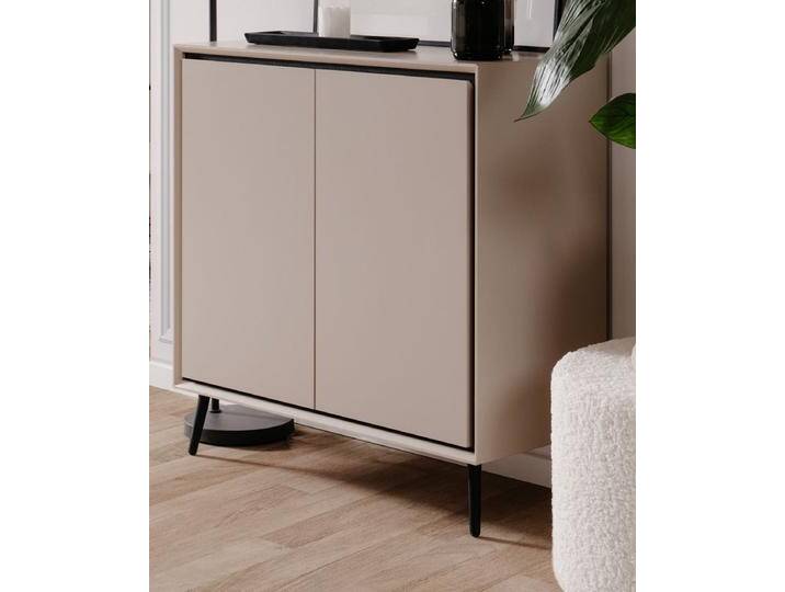 Kommode Brebbia in sand und schwarz 90 x 90 cm Kommode Brebbia in sand und schwarz 90 x 90 cm von GÜNSTIG EINRICHTEN