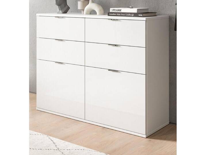 Kommode SystemX in weiß Hochglanz 110 cm Kommode SystemX in weiß Hochglanz 110 cm von GÜNSTIG EINRICHTEN