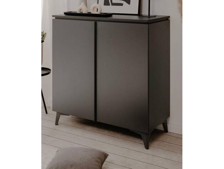 Kommode Visby in grau und Schiefer 88 x 92 cm Kommode Visby in grau und Schiefer 88 x 92 cm von GÜNSTIG EINRICHTEN