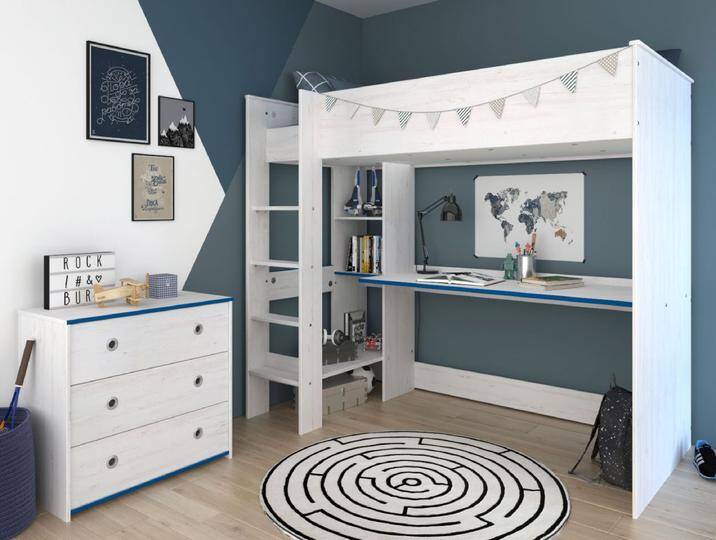 Parisot Kinderzimmer und Jugendzimmer Smoozy in weiß Kiefer Set 2-tlg. Parisot Kinderzimmer und Jugendzimmer Smoozy in weiß Kiefer Set 2-tlg. von GÜNSTIG EINRICHTEN
