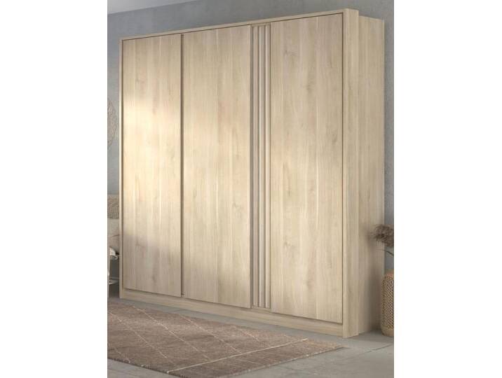 Parisot Kleiderschrank Escale in Eiche 185 x 203 cm von GÜNSTIG EINRICHTEN