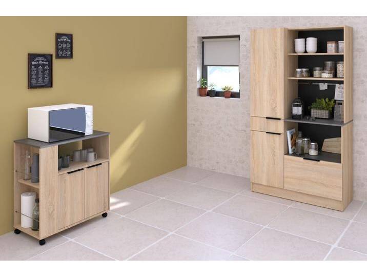 Parisot Küchenschrank Set 2-tlg. Fumay in Eiche und grau Parisot Küchenschrank Set 2-tlg. Fumay in Eiche und grau von GÜNSTIG EINRICHTEN