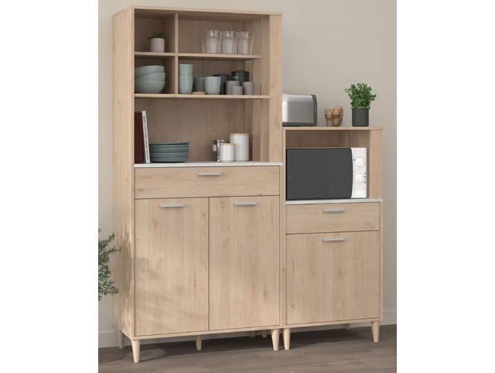 Parisot Küchenschrank Set 2-tlg. Gala in Eiche und grau Parisot Küchenschrank Set 2-tlg. Gala in Eiche und grau von GÜNSTIG EINRICHTEN